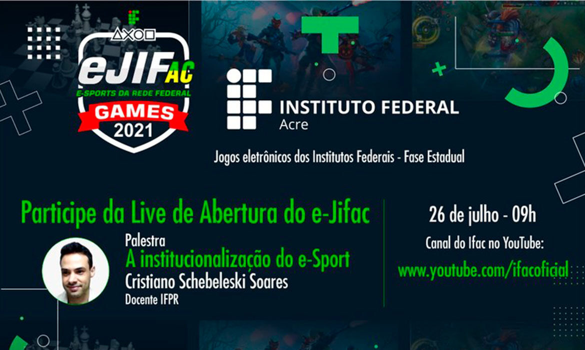 Abertura do e-Jifac terá palestra sobre institucionalização do e-Sport
