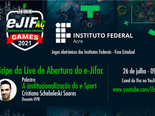 Abertura do e-Jifac terá palestra sobre institucionalização do e-Sport